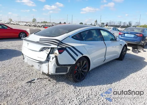 2020 Tesla Model 3 Performance Dual Motor All-Wheel Drive from USA, damaged, VIN 5YJ3E1EC7LF623838